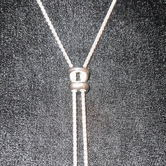 Kendra Scott Silver Lariat Choker Adjustable Necklace - Picture 5 of 15